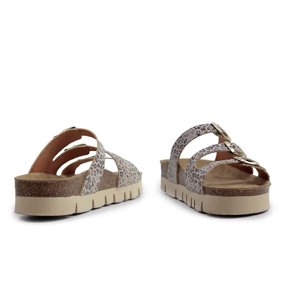 Minfot Upstep Lux Sandaler Dam Leopard Beige