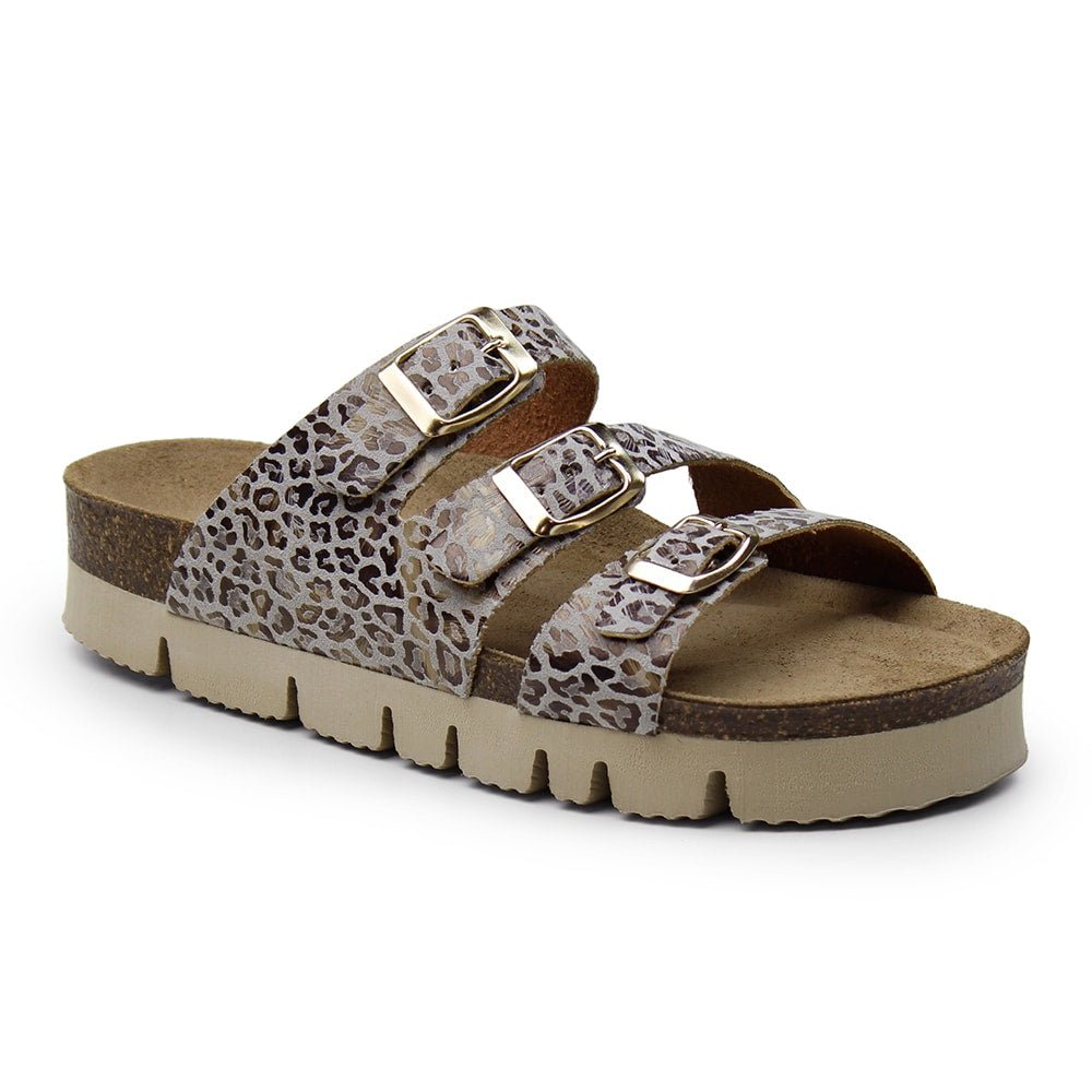Minfot Upstep Lux Sandaler Dam Leopard Beige