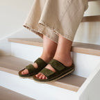 Minfot Luma Sandaler Kardborre Mocka Grön