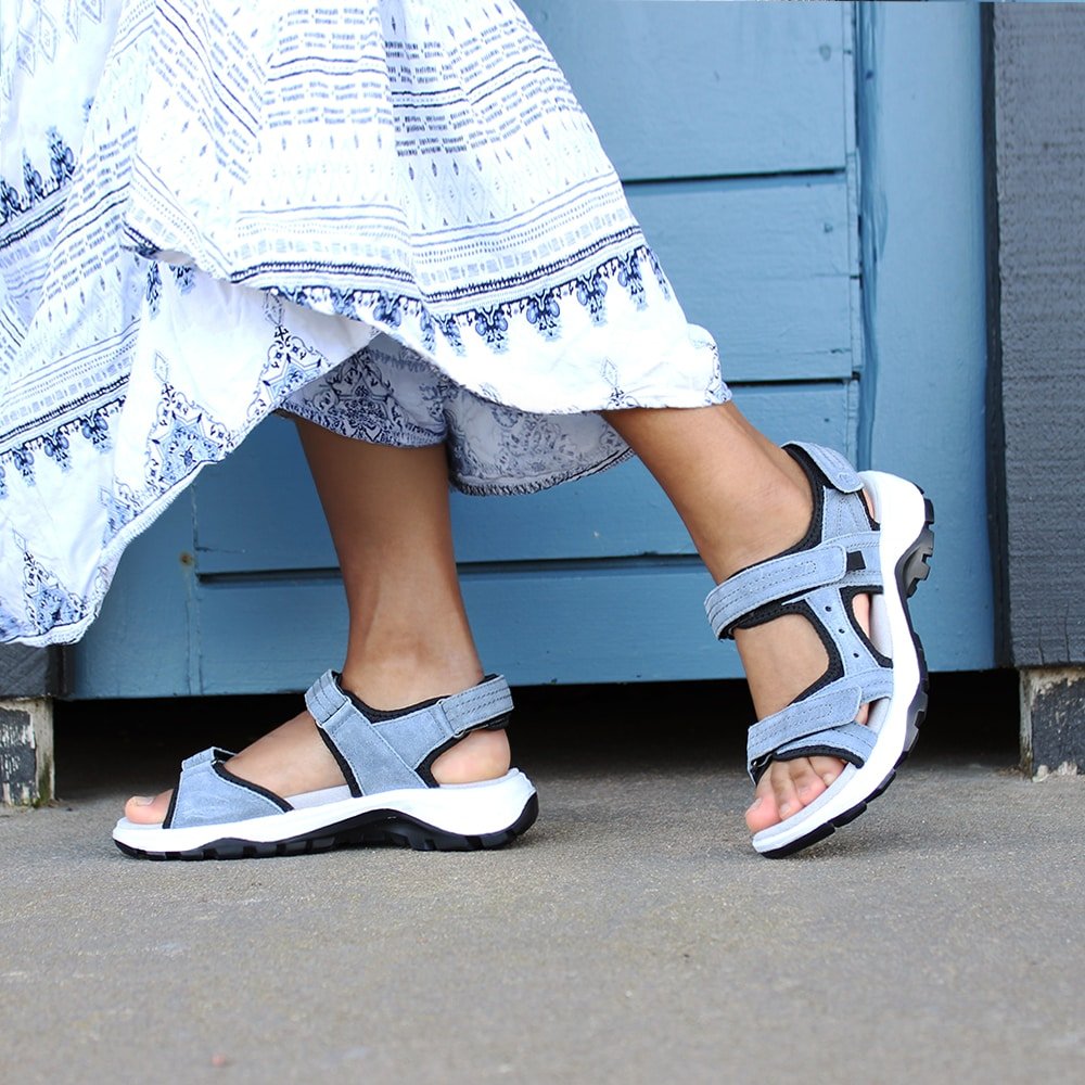 Produktbild 2 - Minfot Sandaler Sandhamn Dam Mocka Duvblå