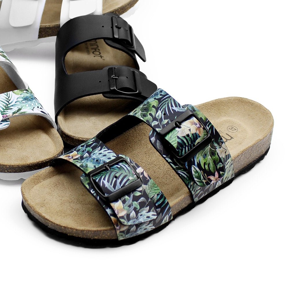 Minfot Sandaler Softstep Tropical Glow Svart