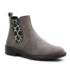 Minfot Bou Chelsea Boots Dam Stretch Nubuck Stone Leopard