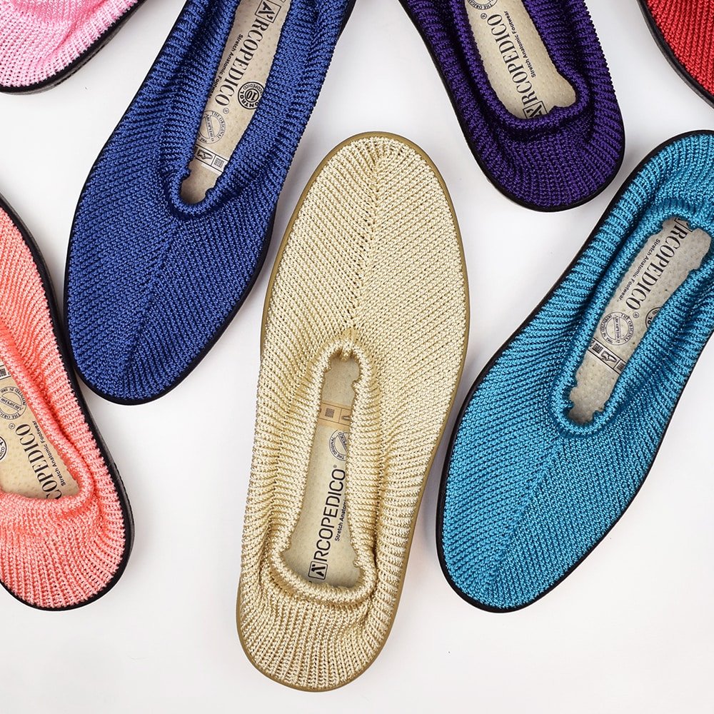 Produktbild 6 - Arcopedico New Sec Tygskor Beige