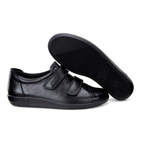 ECCO Soft 2.0 Skor Dam Black Feather with Black Sole