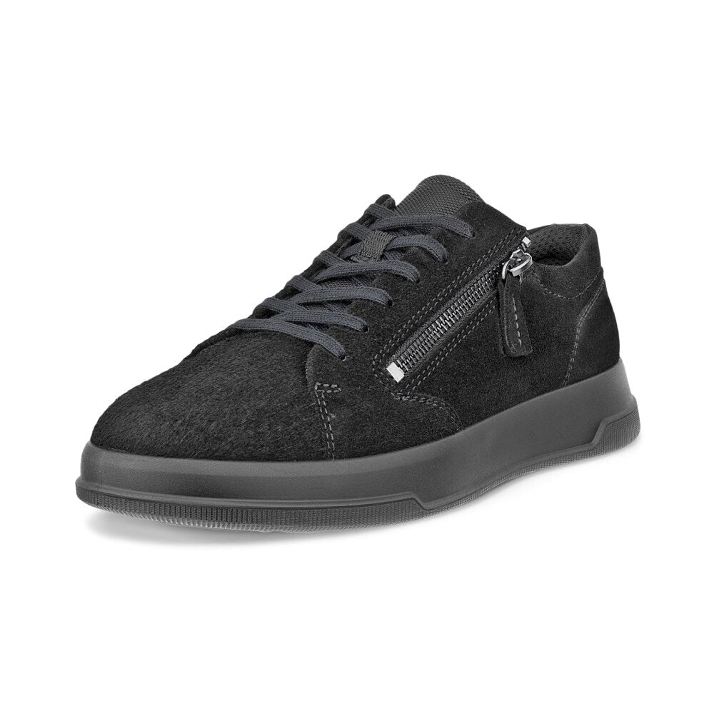 ECCO Move Zip Lace Sneaker Dam Black Gravel
