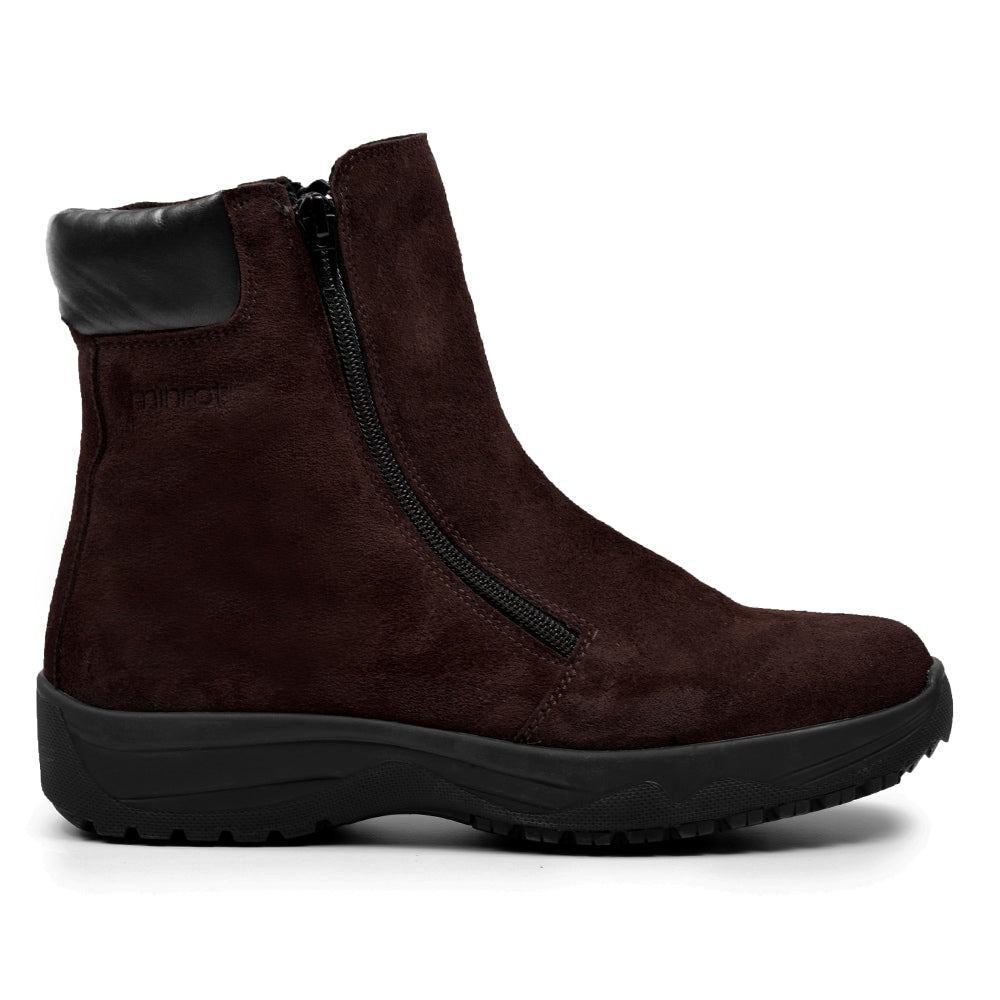 Minfot Dubbskor Boden Mocka Ull Brun