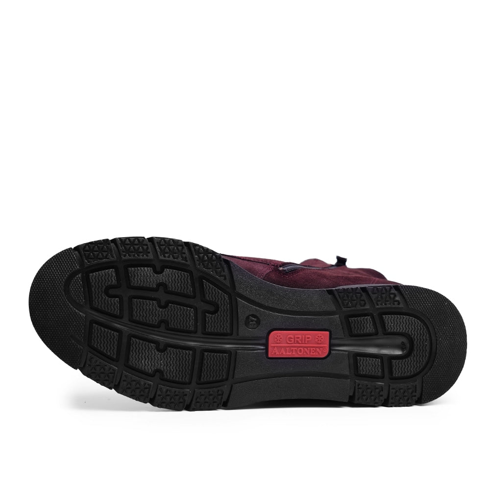 Produktbild 6 - Minfot Aaltonen Vinterkängor Grip+ Zip Kiitos Mocka Ull Bordeaux