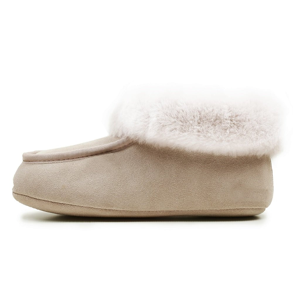 Minfot Fårskinnstofflor Sunne Beige Mocka