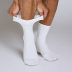 Minfot Sensitive Bambu Strumpor Vit 1-pack