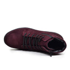 Minfot Dubbskor Lima Mocka Ull Bordeaux