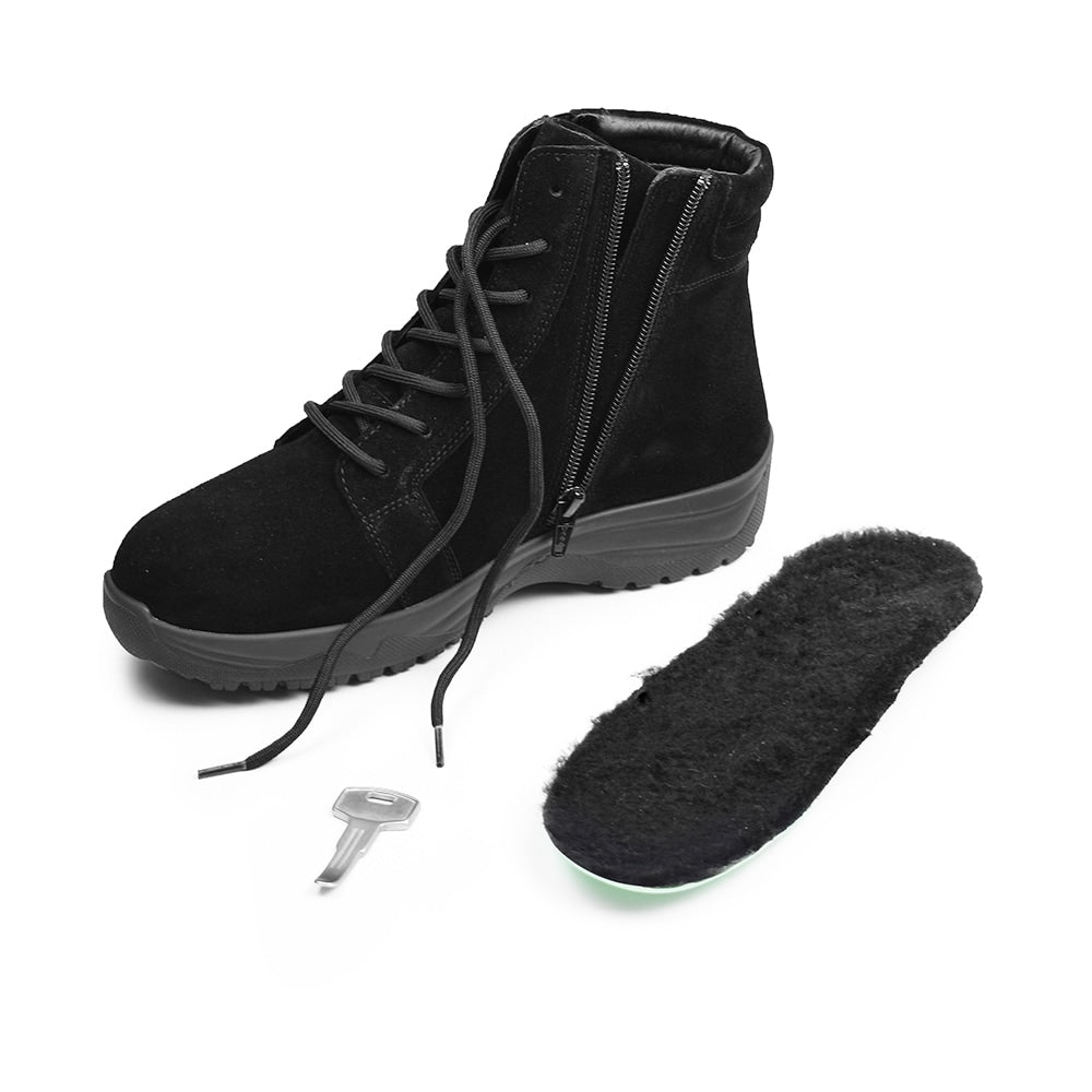 Produktbild 9 - Minfot Dubbskor Lima Mocka Ull Svart