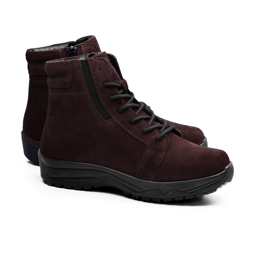 Minfot Dubbskor Lima Mocka Ull Brun