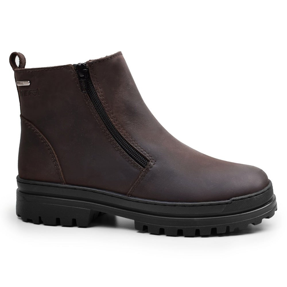 Minfot Dubbskor Haga Skinn Ull Brun