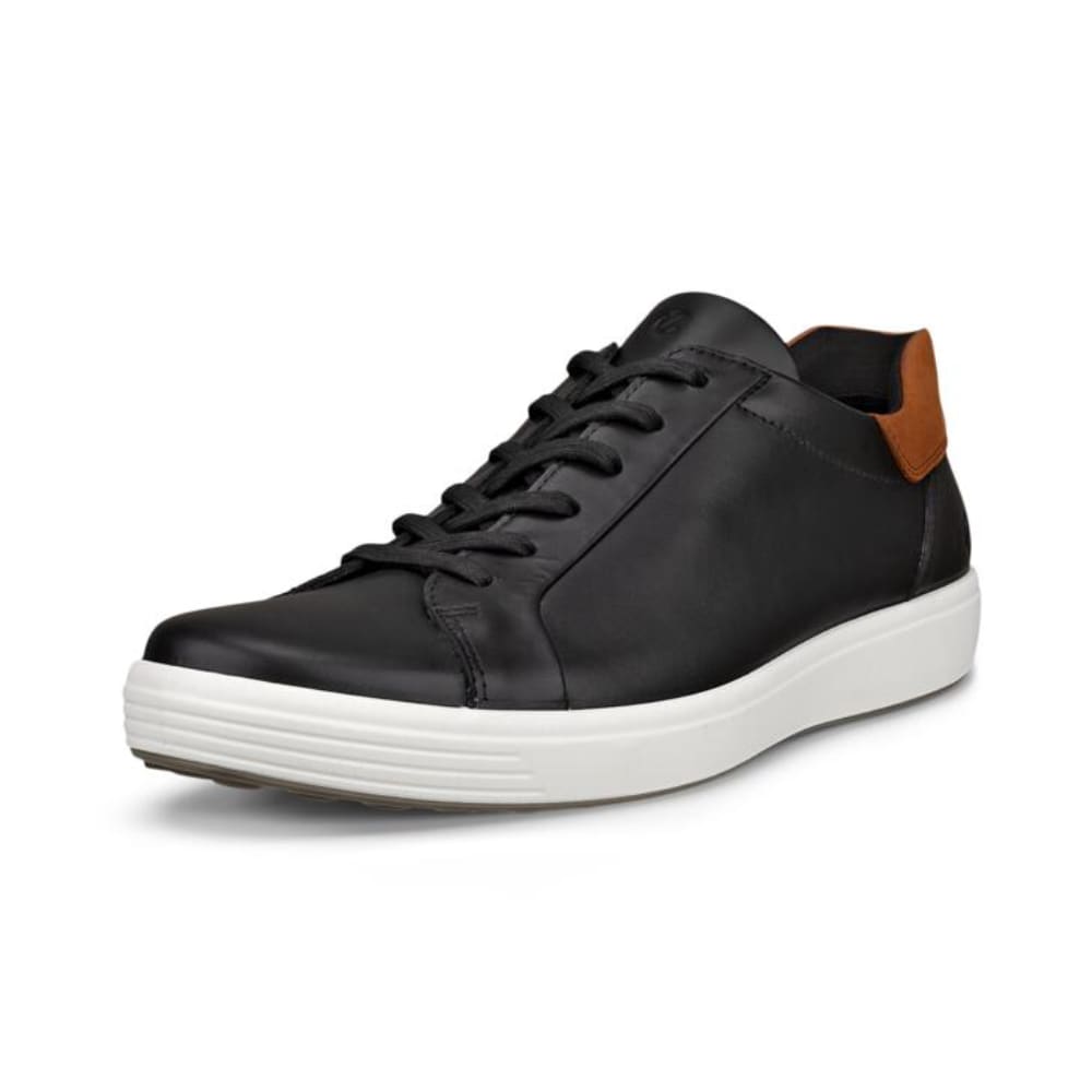 ECCO Sneakers Soft 7 Herr Black Cognac