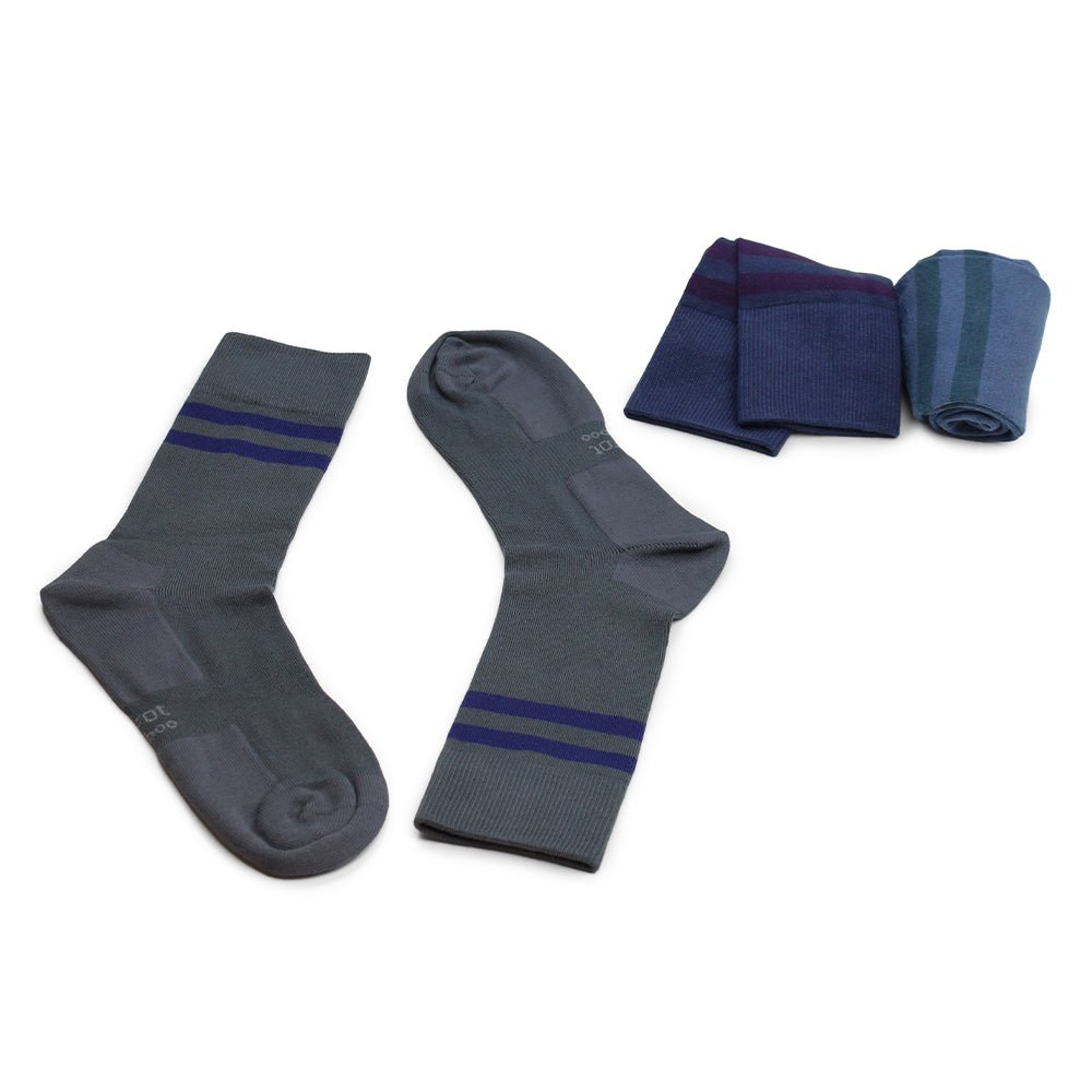 Produktbild 5 - elastisk-mudd-bambustrumpor-Crew-svalbard-3-pack