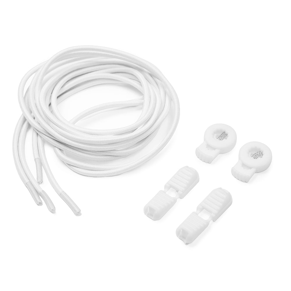 Royal Stretch Elastiska Skosnören Vit