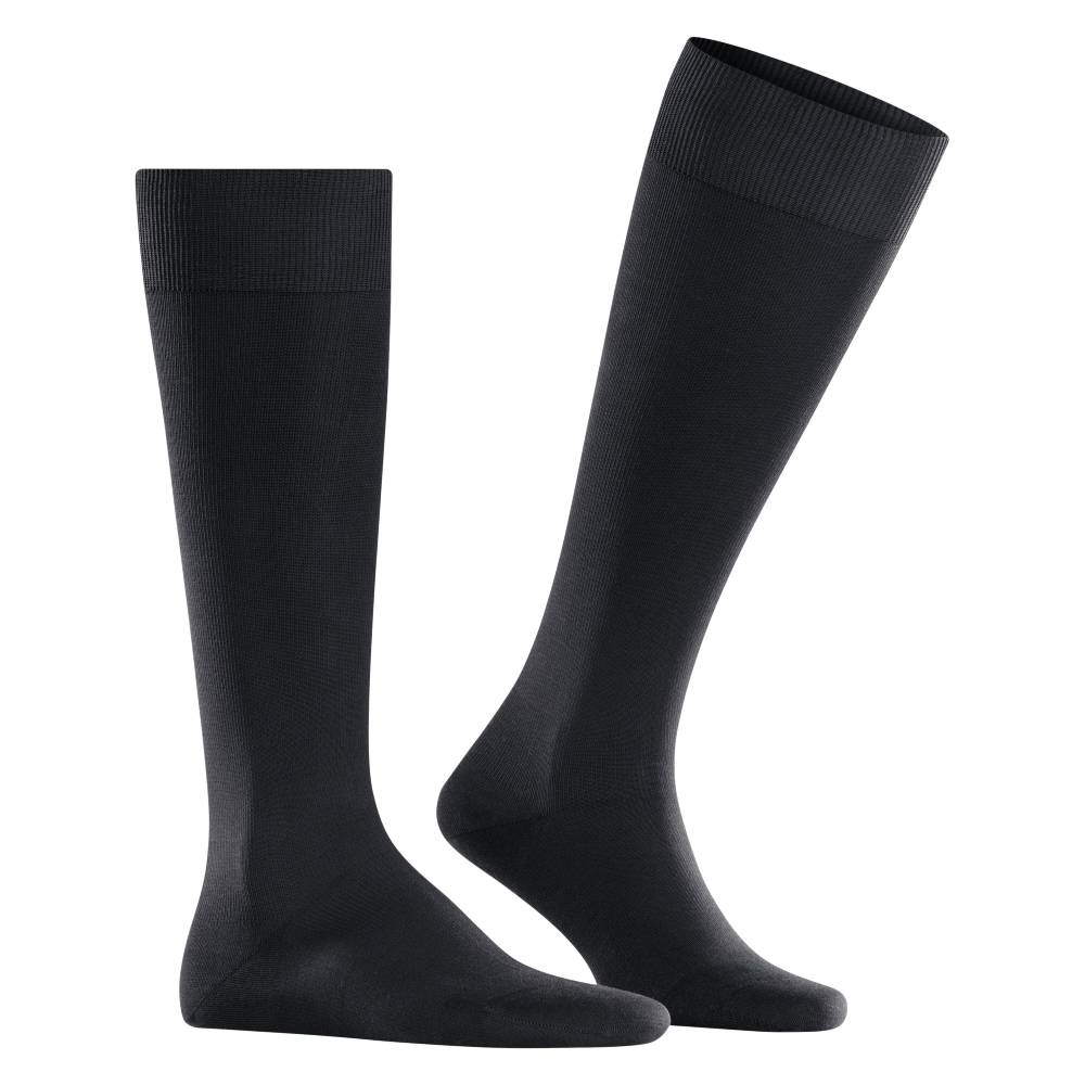 Falke Energizing Cotton Knee High Men Socks Black