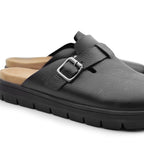Minfot Mjuk Toffel Soft Svart Skinn