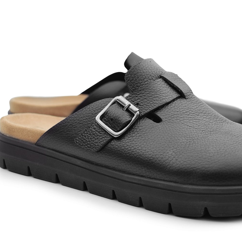 Minfot Mjuk Toffel Soft Svart Skinn