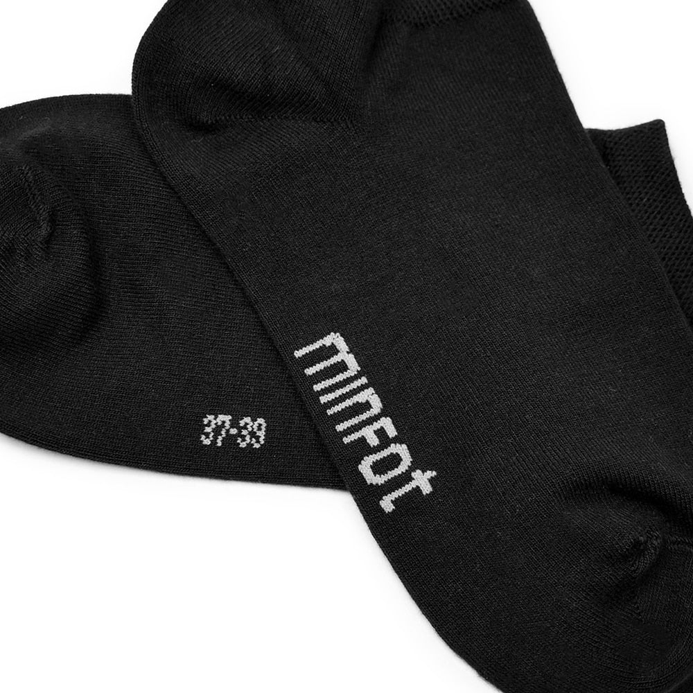 Produktbild 8 - extra-mjuka-strumpor-Minfot-Sneaker-Sensitive-Svart-5-pack