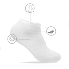 extra-mjuka-strumpor-Minfot-Sneaker-Sensitive-Vita-5-pack