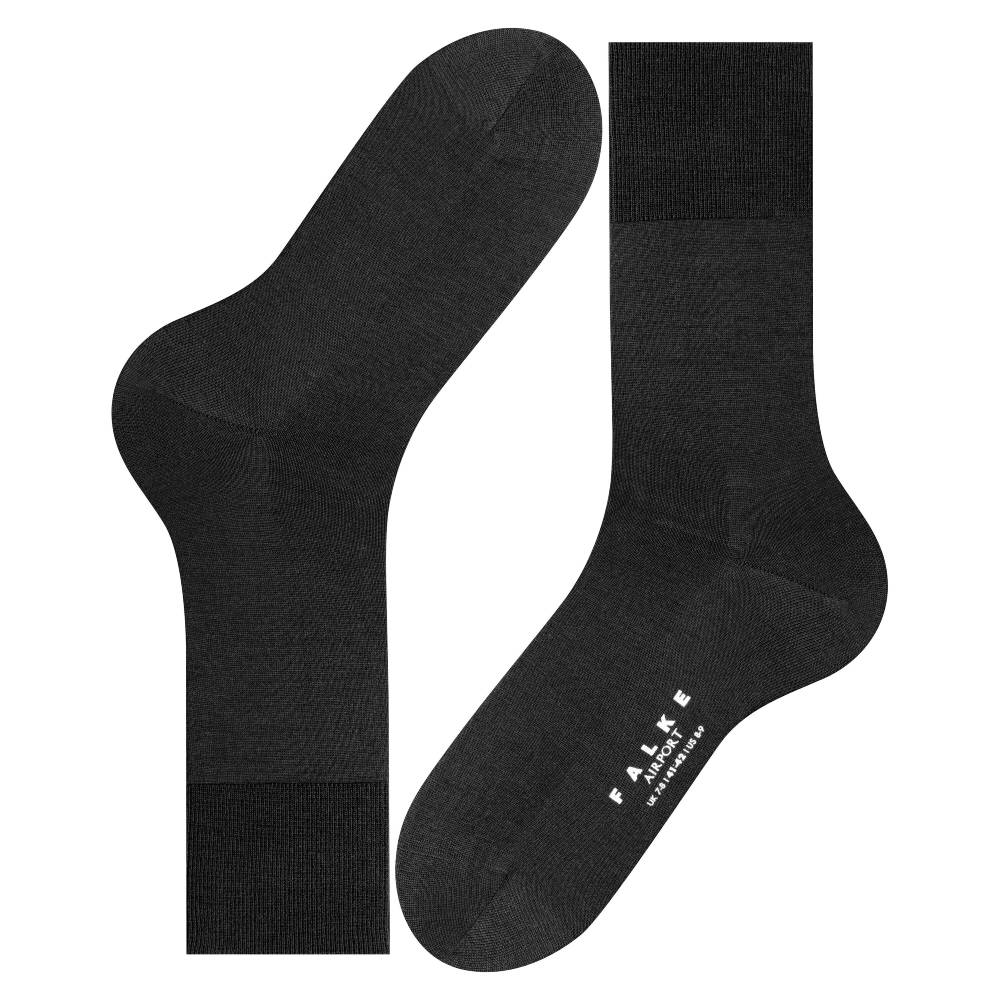 Produktbild 6 - Falke Airport Men Socks Merinoull Black