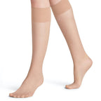 Falke Pure Matt Knästrumpor Dam Nylon 20 den Beige 1-pack