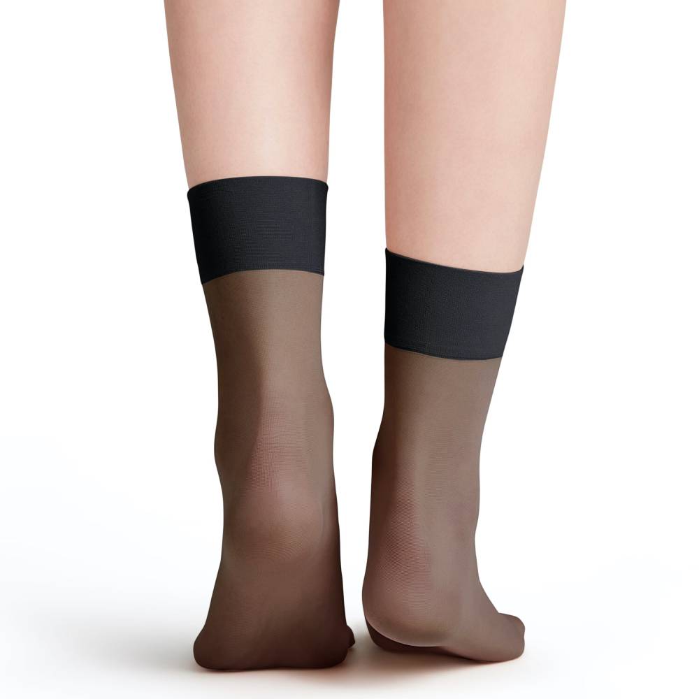 Produktbild 4 - Falke Nylonstrumpor Pure Matt 20 Anklet Black