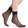 Falke Nylonstrumpor Pure Matt 20 Anklet Svart