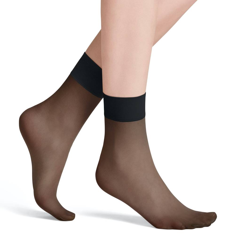 Falke Nylonstrumpor Pure Matt 20 Anklet Black