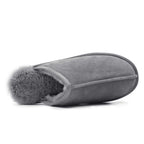 Minfot Fårskinnstofflor Slip-on Orust med sula Grå