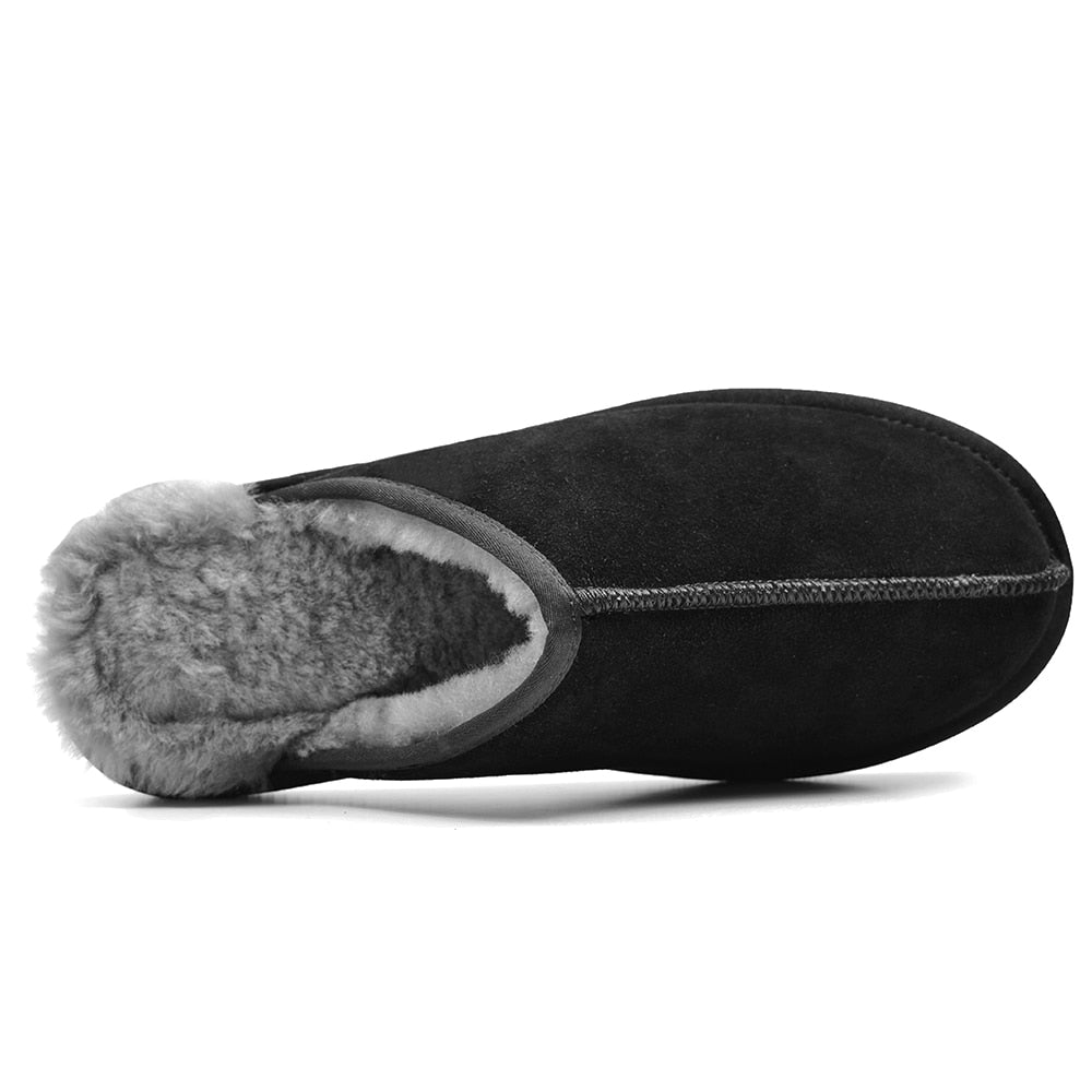 Produktbild 6 - Minfot Fårskinnstofflor Slip-on Orust med sula Svart