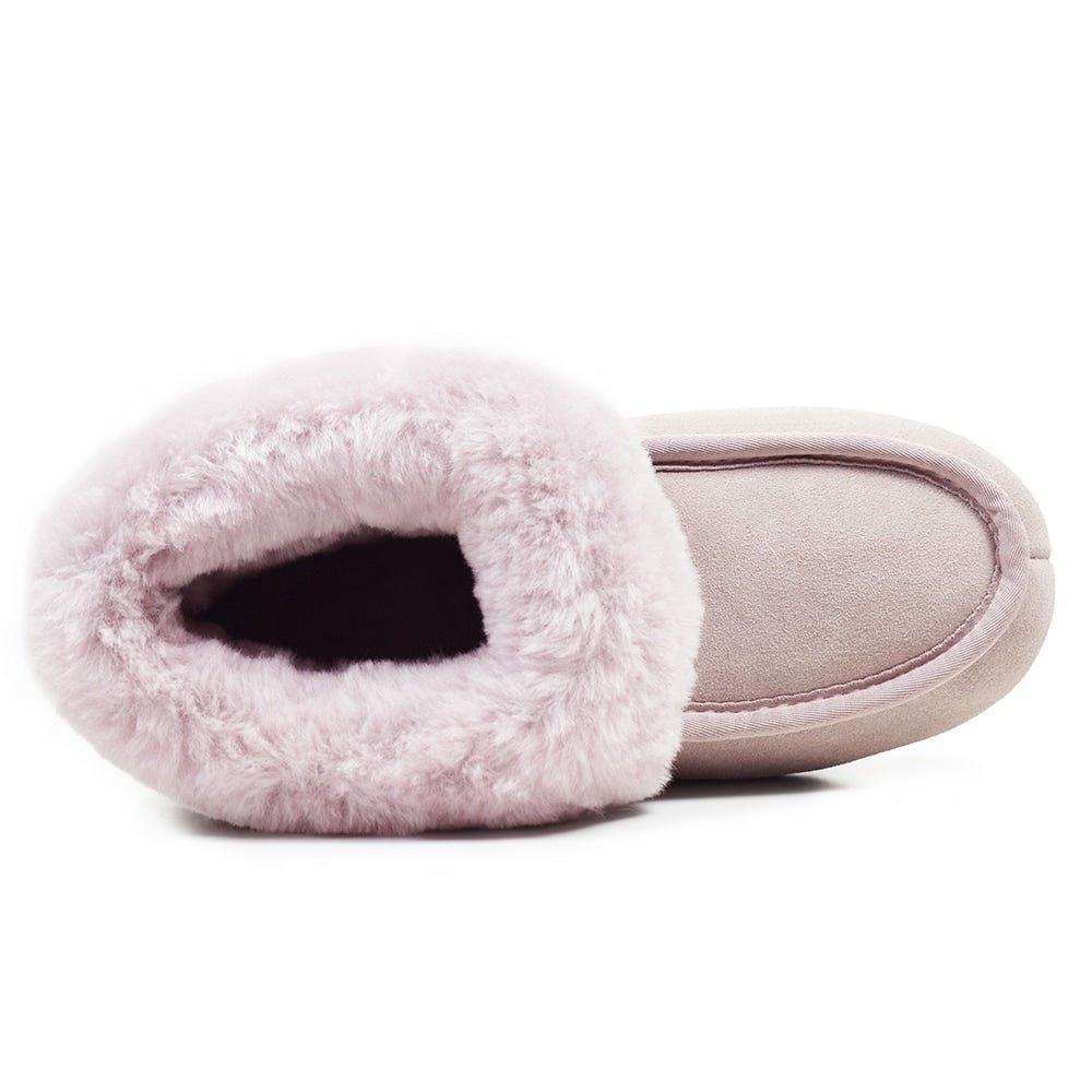 Produktbild 6 - Minfot Fårskinnstofflor Hemse Med Sula Rosa