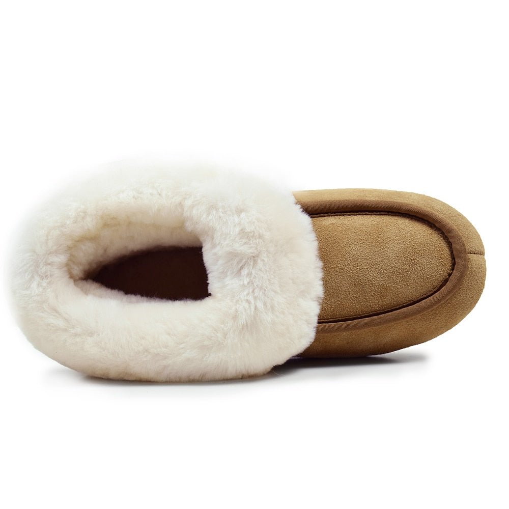 Minfot Fårskinnstofflor Sunne Chestnut Mocka