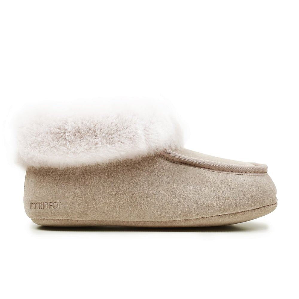 Minfot Fårskinnstofflor Sunne Beige Mocka