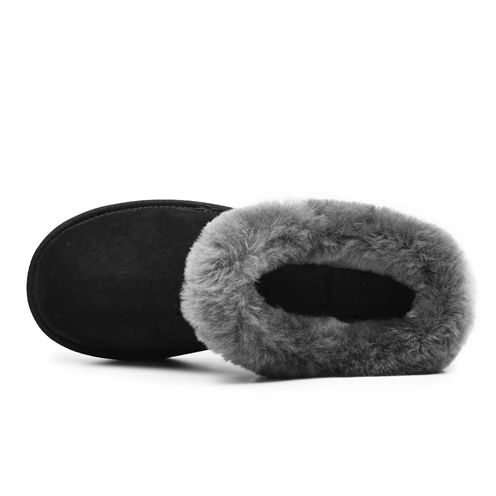 Produktbild 5 - Minfot Tofflor Fårskinn Bergen med sula Svart