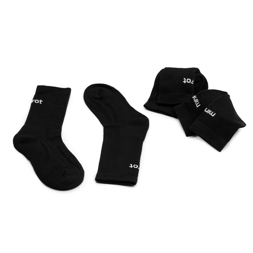 Produktbild 9 - forstarkt-hal-ta-vadnringstrumpor-bambu-merino-svart-3-pack