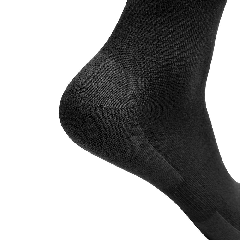 Produktbild 2 - Minfot Bambustrumpor Crew Svart 1-pack
