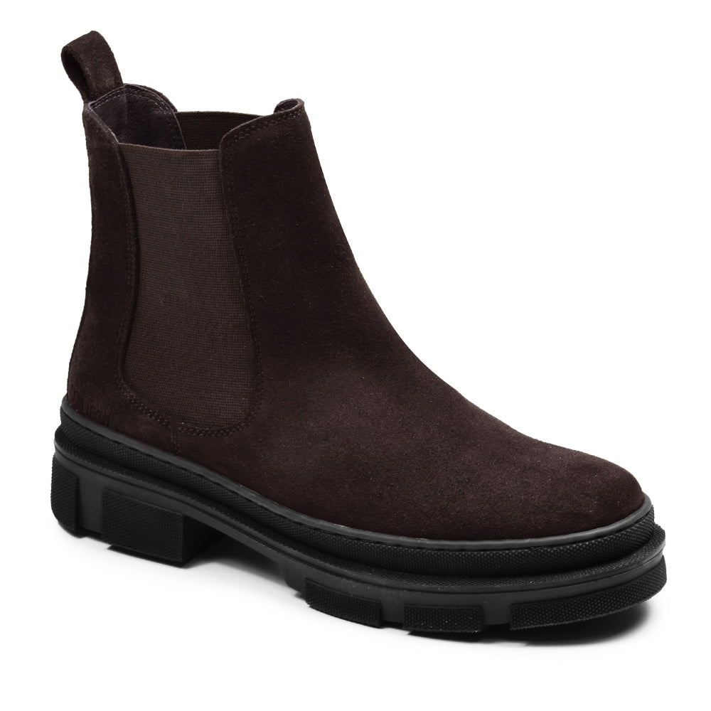 Produktbild 3 - Minfot Chelsea Boots Oslo Mocka Mörkbrun