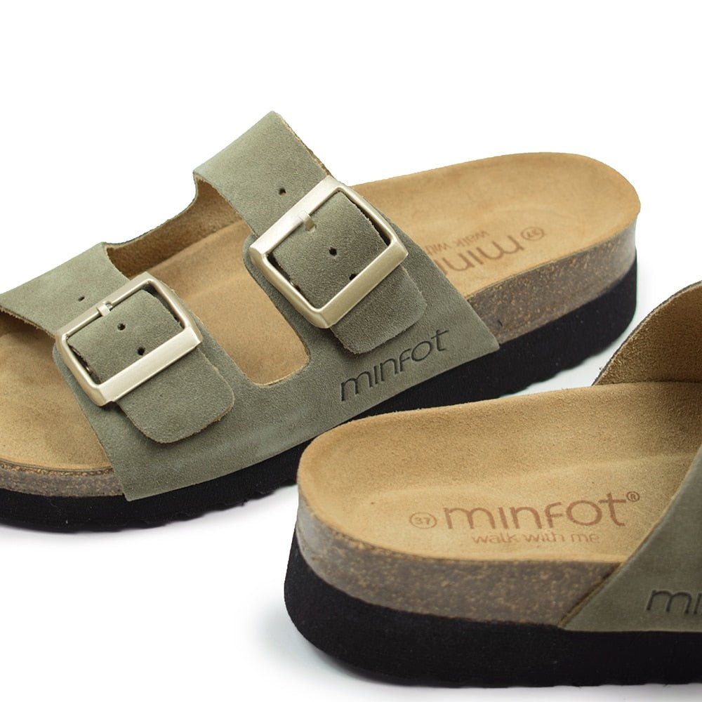 Produktbild 8 - Minfot Sandaler Mjuk Bio Moa Mocka Olivgrön