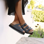 Minfot Dots Sandaler Dam Mjuk Bio Svart