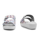 Minfot Massage Sandaler Blommig Vit
