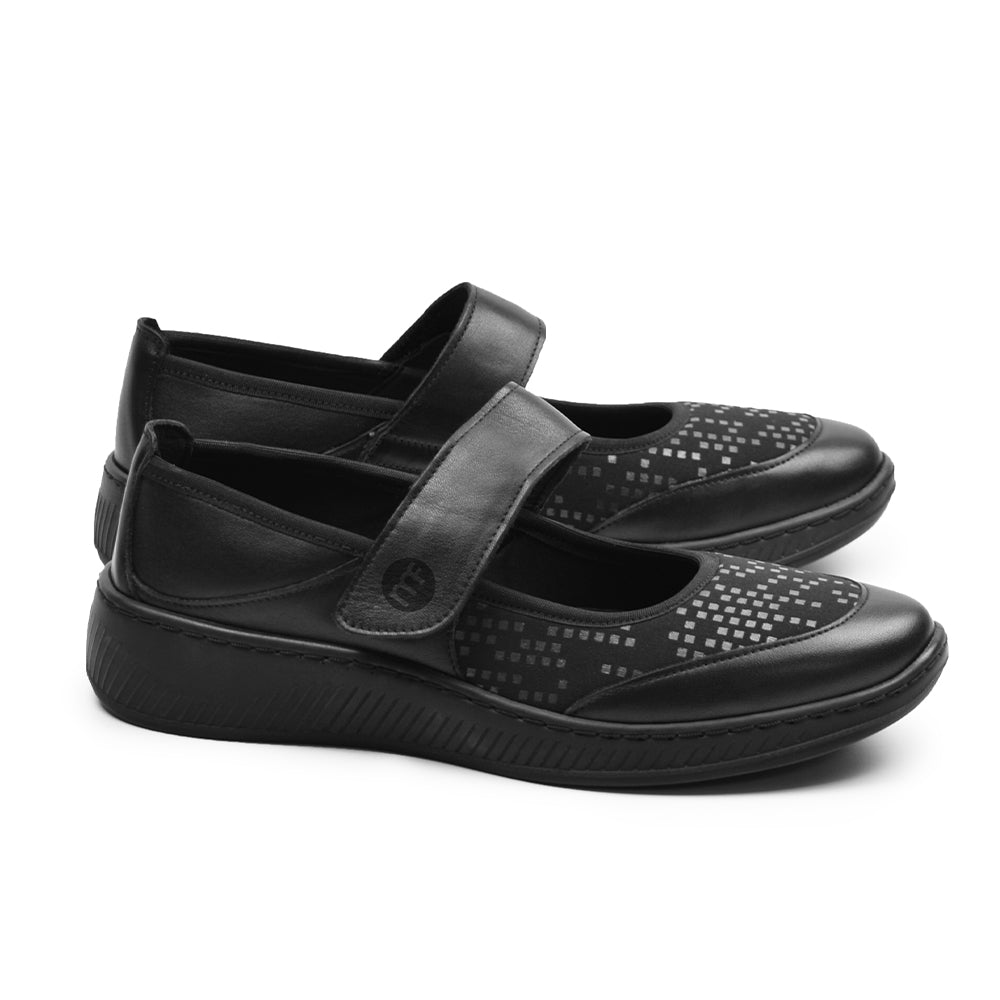 Minfot Ebba Ballerinasko Stretch Svart