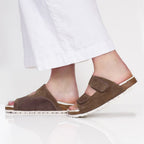 Minfot Lova Sandaler Dam Mocka Hallux Valgus Primo Soft Stone