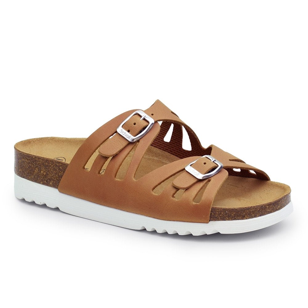 Scholl Sandaler Bioprint Ystad Dam Cognac