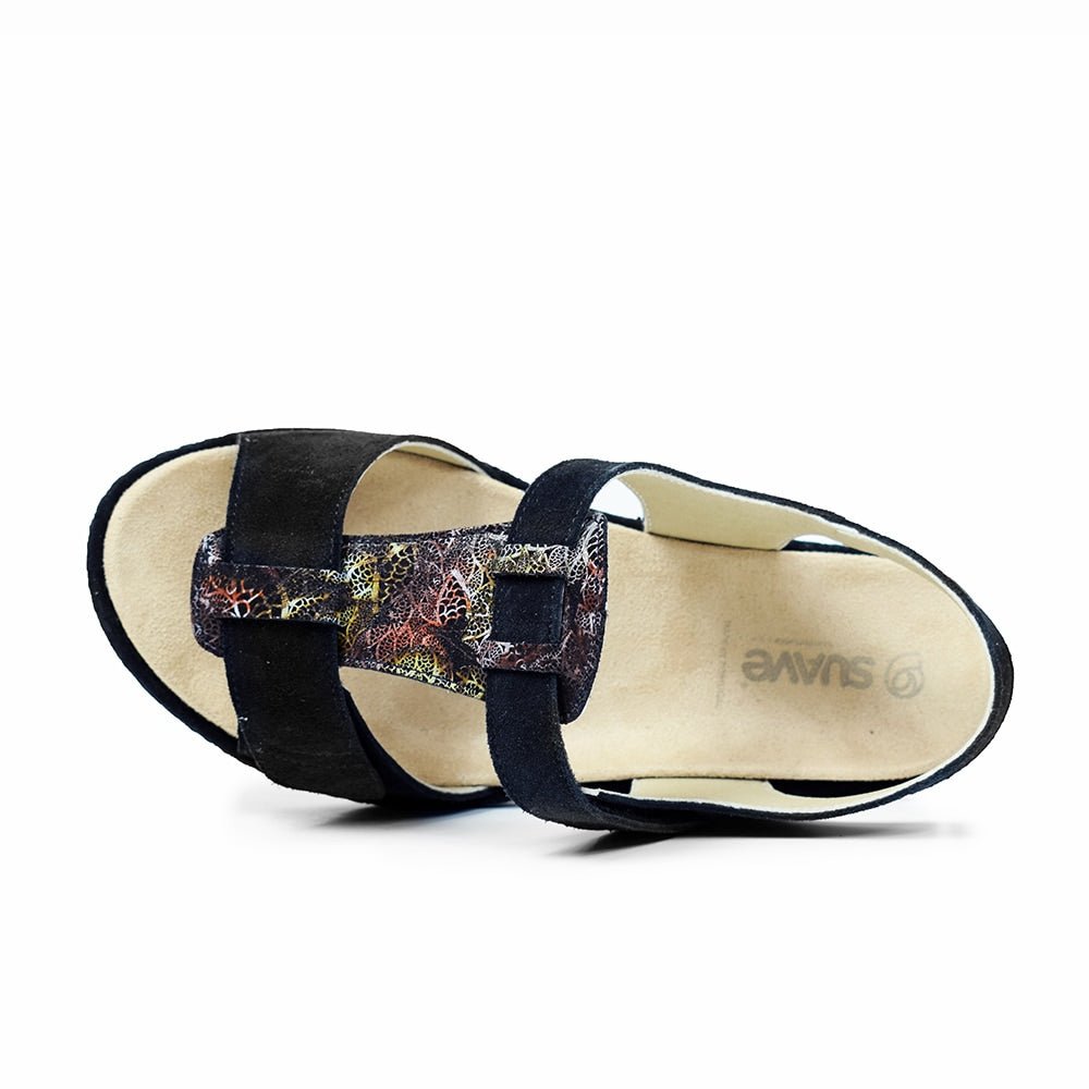 Suave Extra Bred Sandal Black Tenn