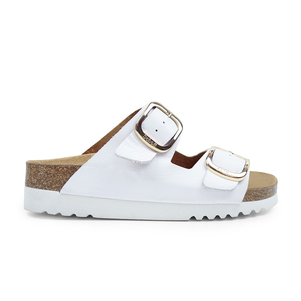 Scholl Sandaler Adapta Ilary Dam Läder Vit