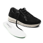 Minfot Cloe Sneaker Dam Dragkedja Mocka Svart
