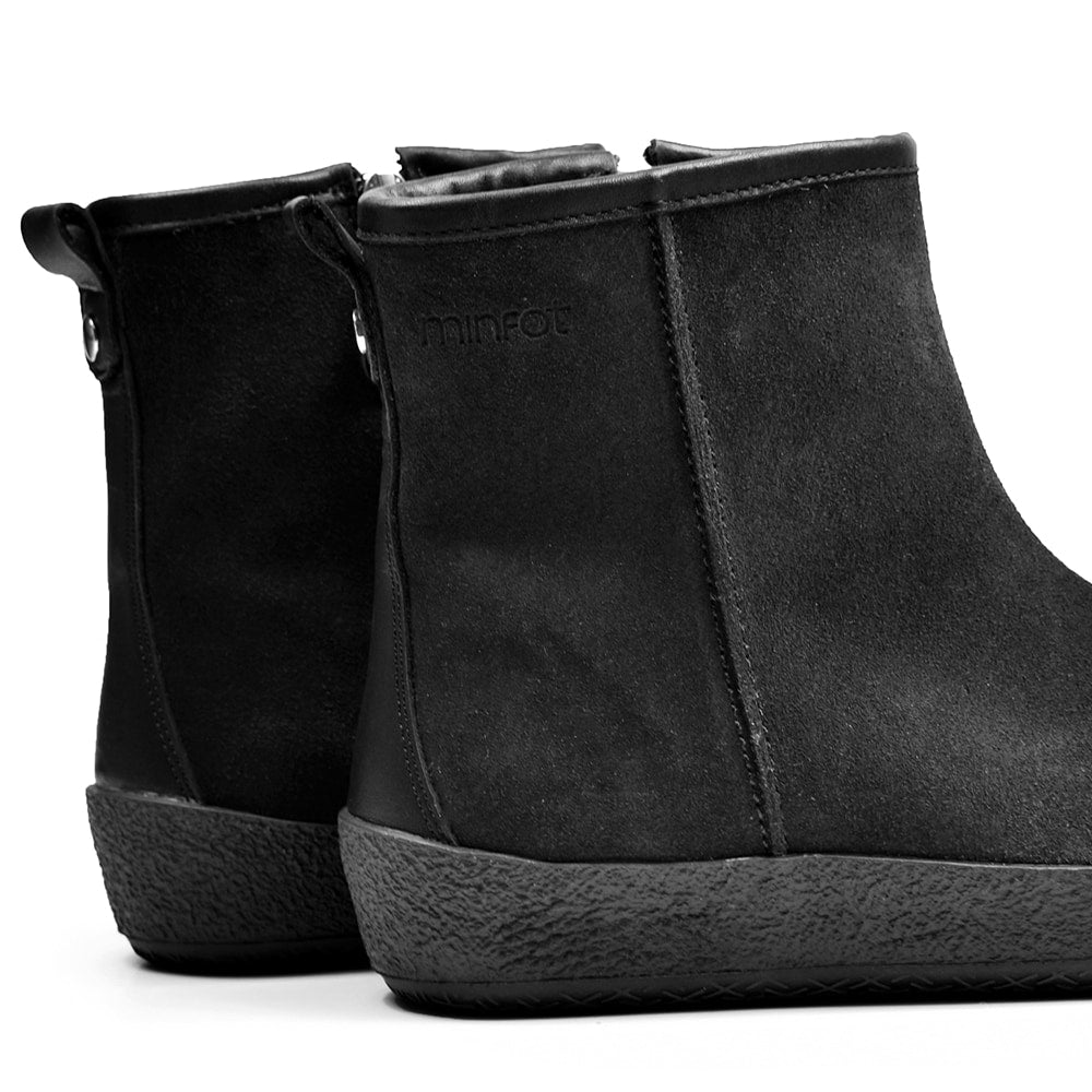 Minfot Curling Boots Lund Mocka Svart