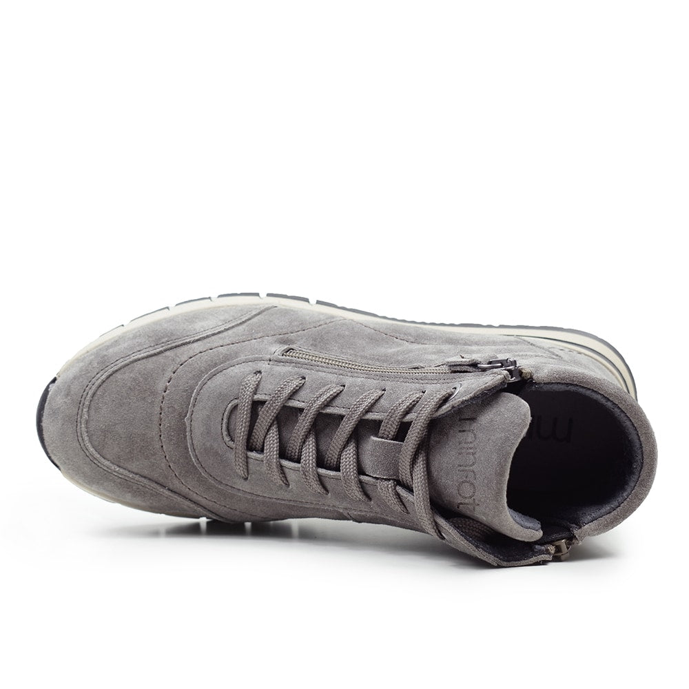 Minfot Luna Hög Sneaker Dam Mocka Taupe